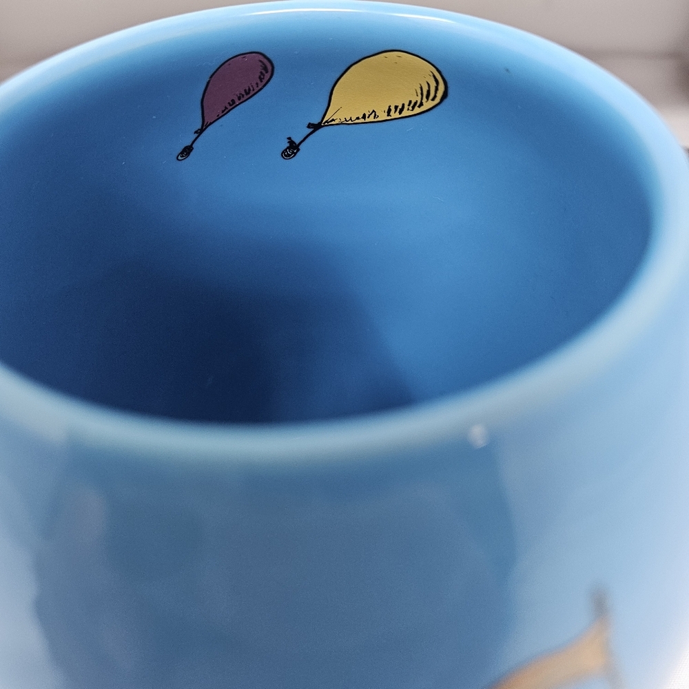 Dr Seuss Mug Oh The Places You'll Go Blue Ceramic Oval - Picture 3 of 4